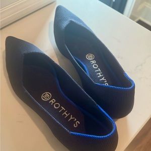 Rothy flats size 8 navy blue